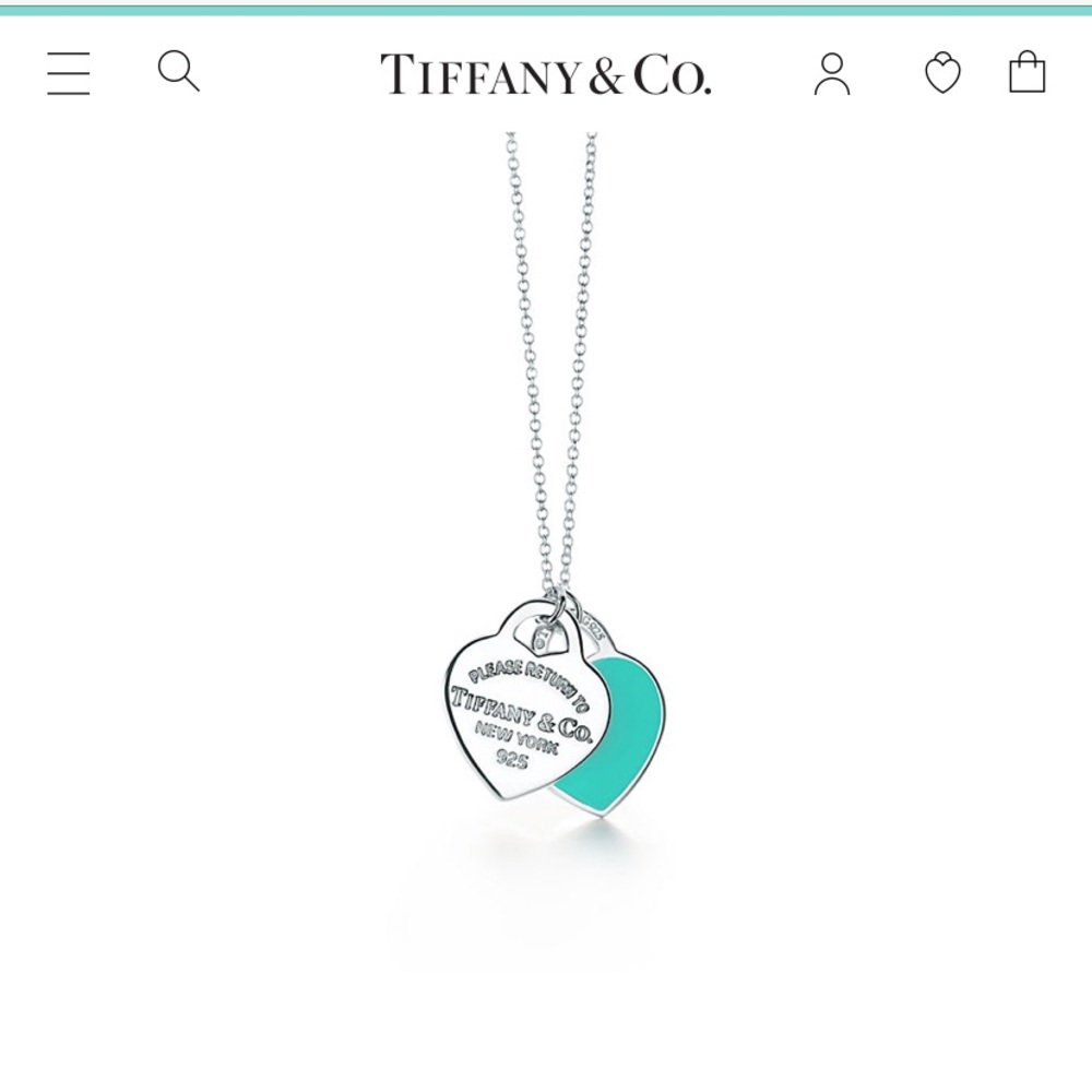 Double Heart Tag Pendant